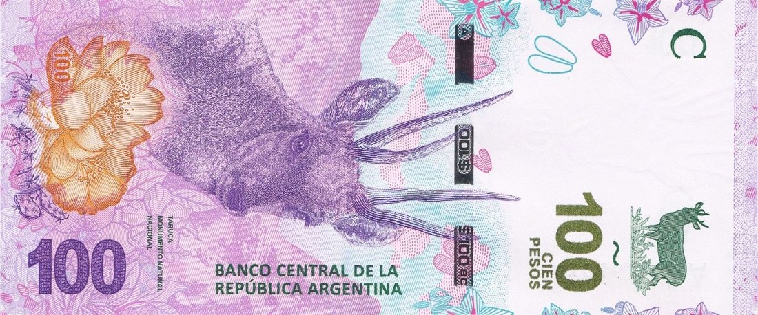100 Argentine peso banknote (ARS), Argentina, front side