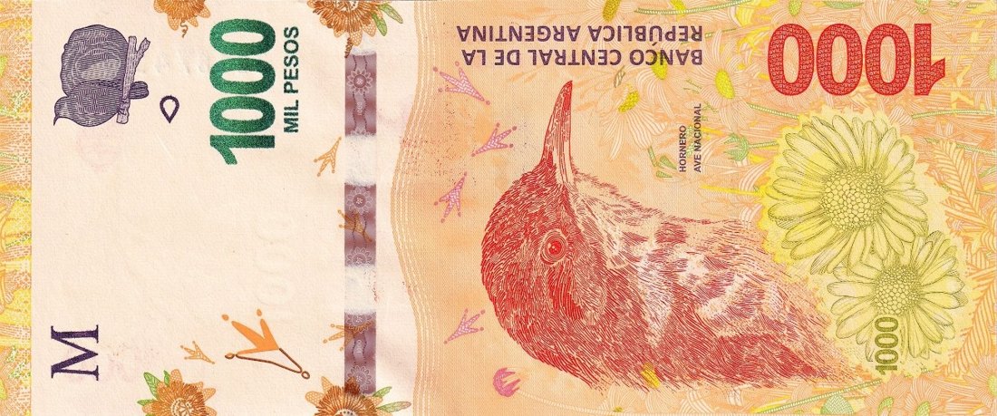 1 ARS banknote