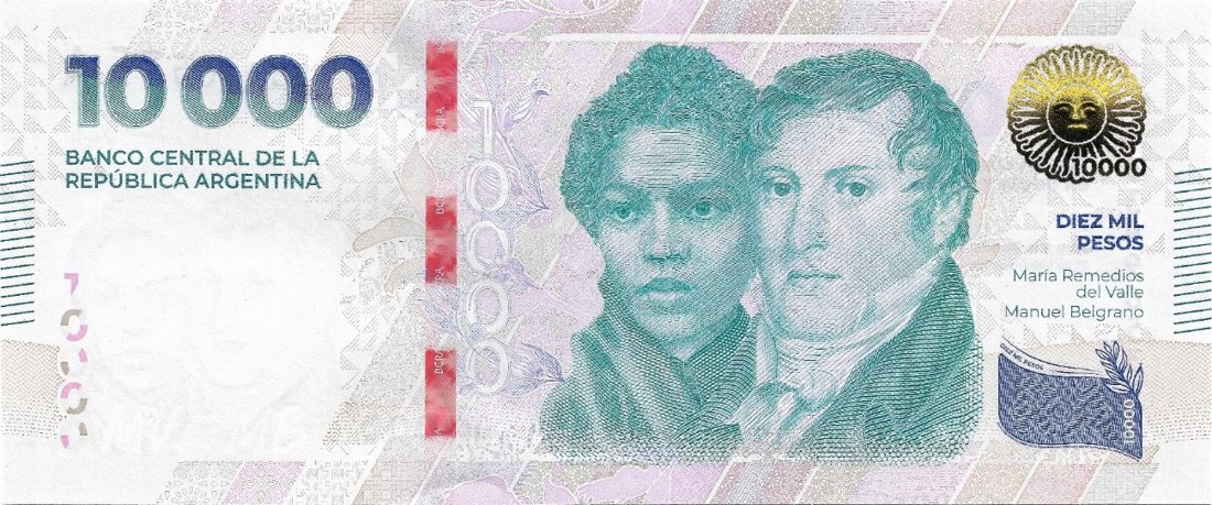 10 ARS banknote