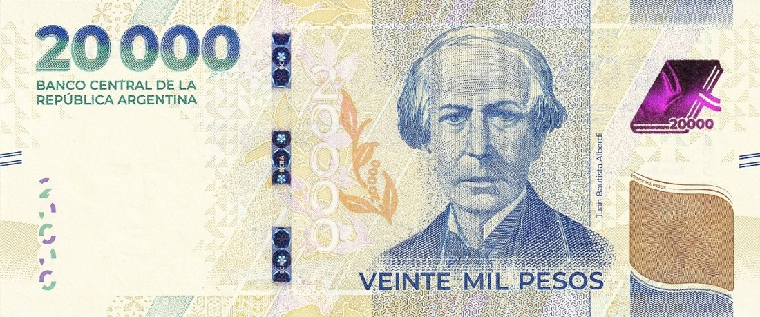 20 ARS banknote