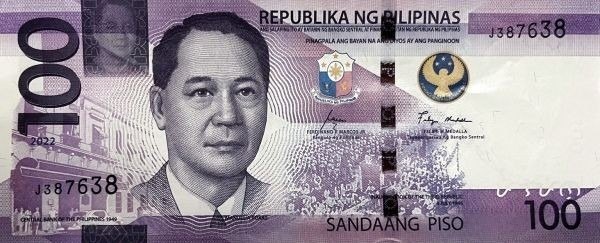 100 PHP banknote