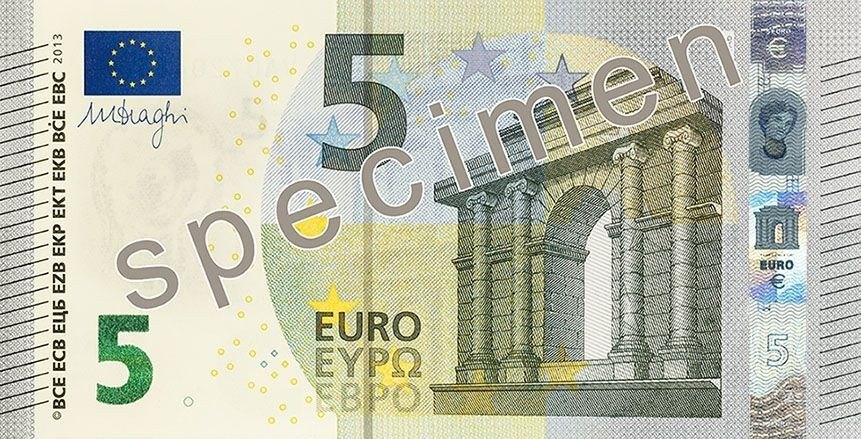 5 EUR banknote