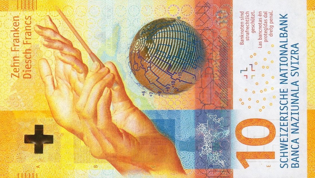 10 CHF banknote