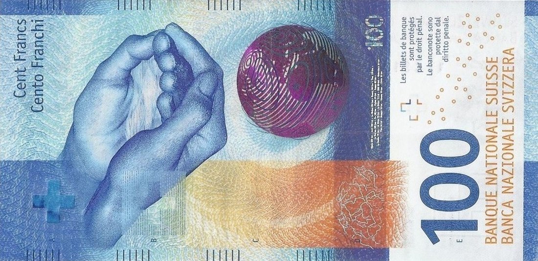 100 CHF banknote