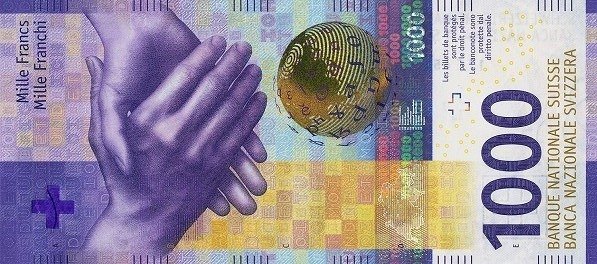 1 CHF banknote