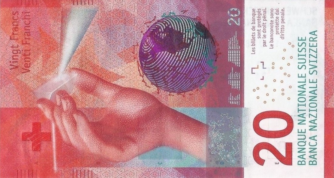 20 CHF banknote