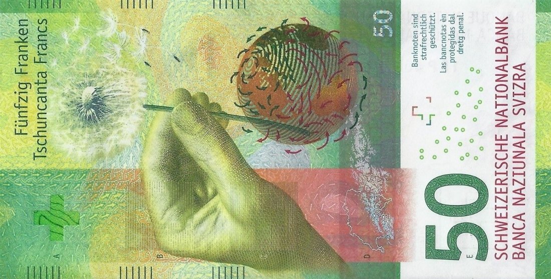 50 CHF banknote